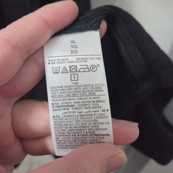 Old Navy Black Cotton Waist Define Poet Mini Dress XL Vacation Travel Summer - Picture 8 of 11